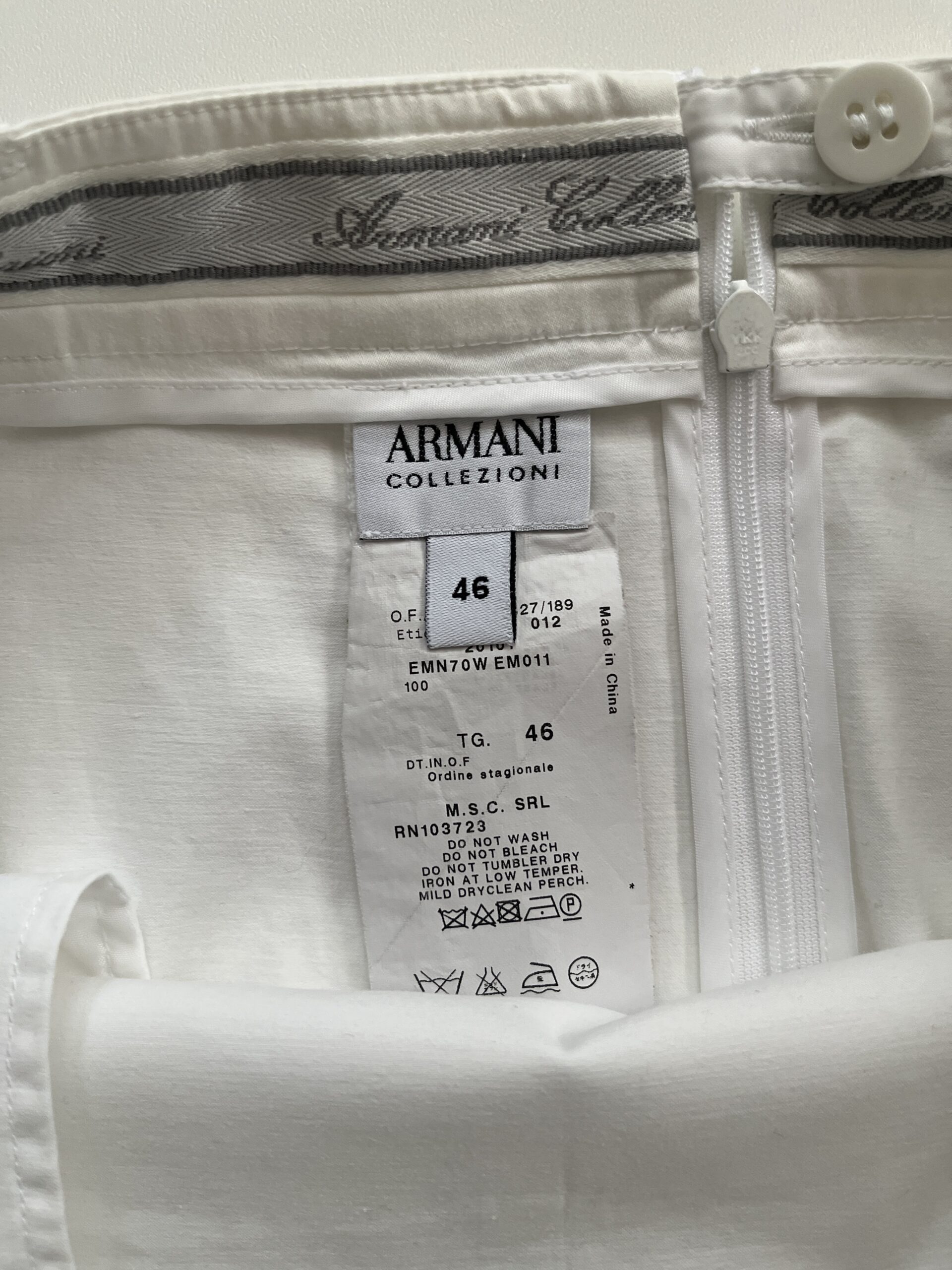 Armani Collezioni White Skirt - Image 3