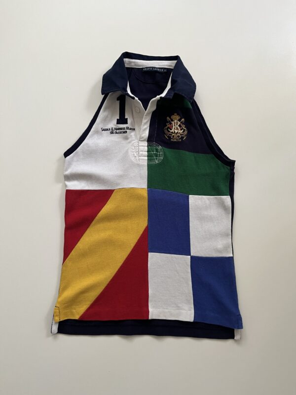 Vintage Ralph Lauren Sleeveless Colorblock Polo Top