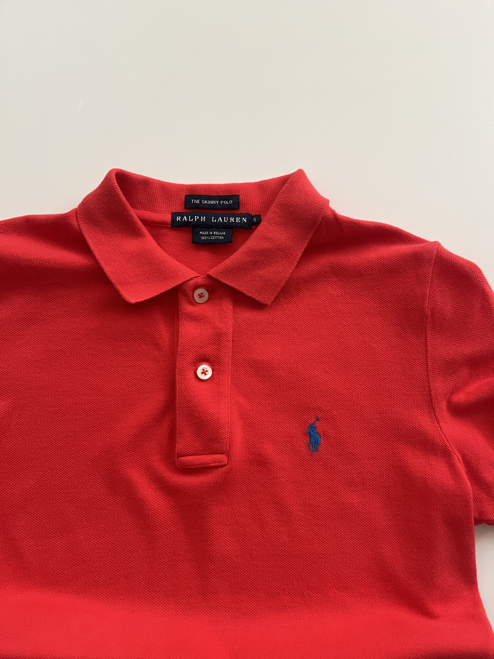 Ralph Lauren Red Skinny Fit Polo Shirt - Image 2