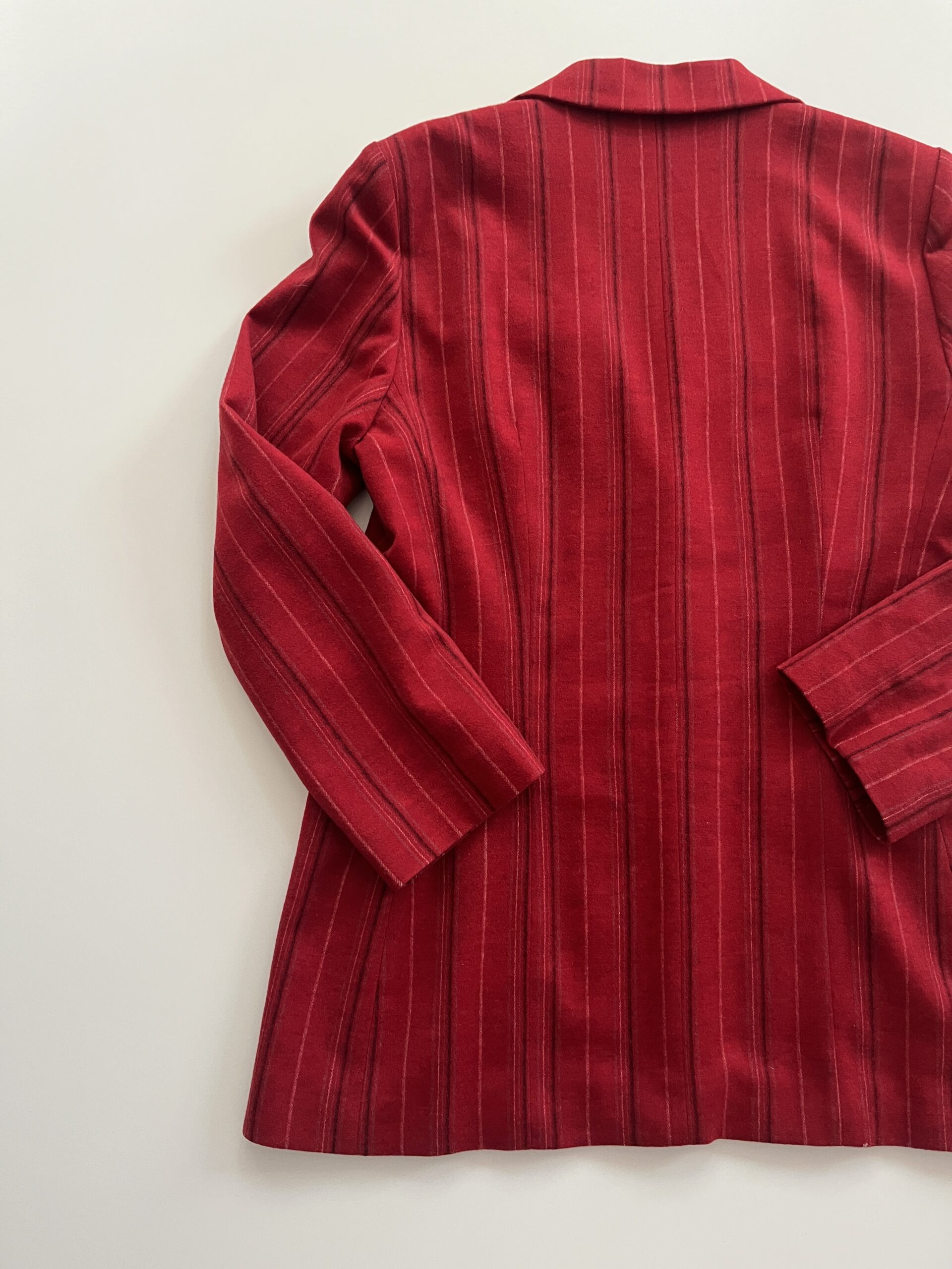 Vintage Kenzo Striped Red Blazer - Image 3