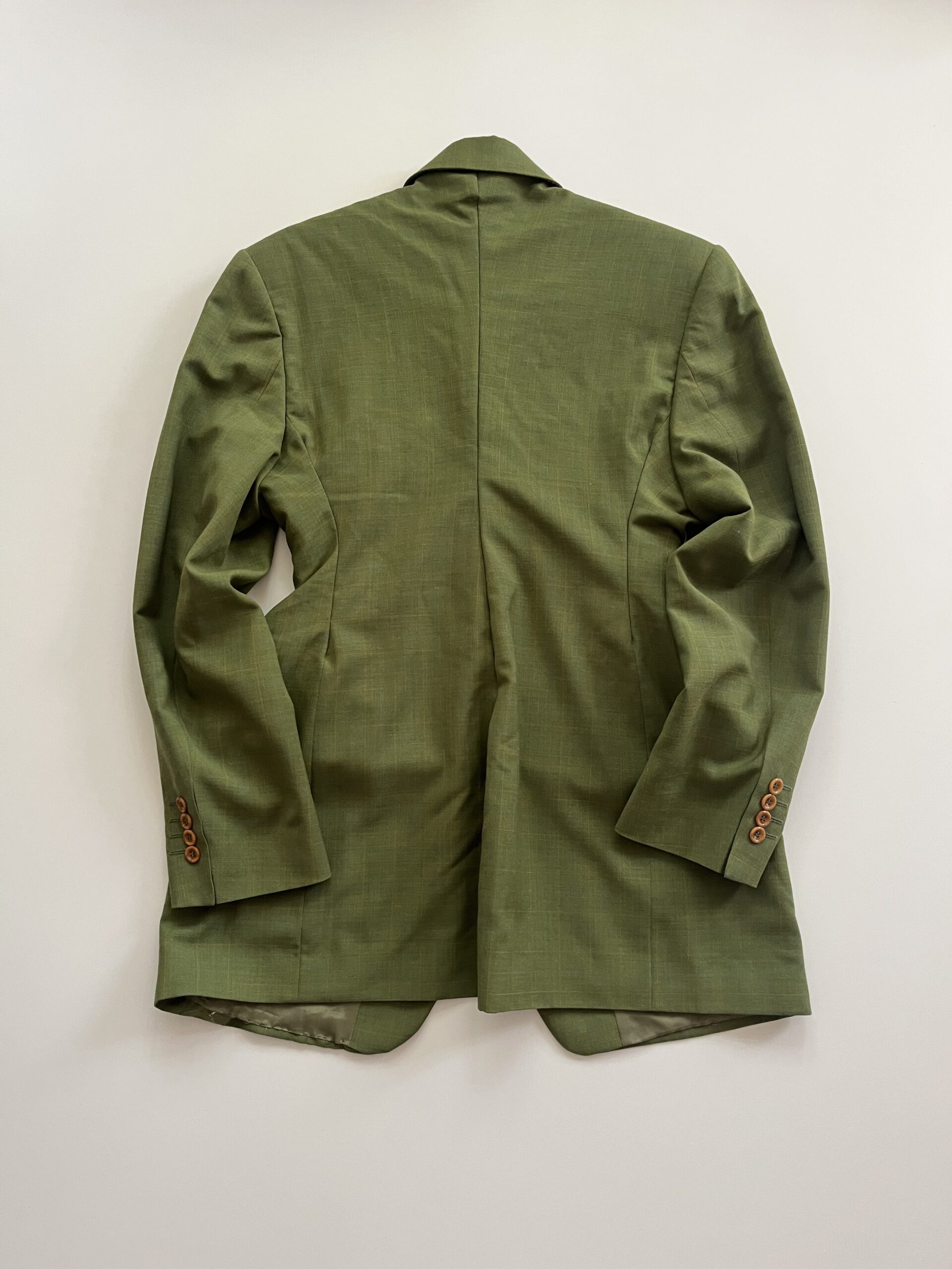 Vintage Green Fitted Blazer - Image 2