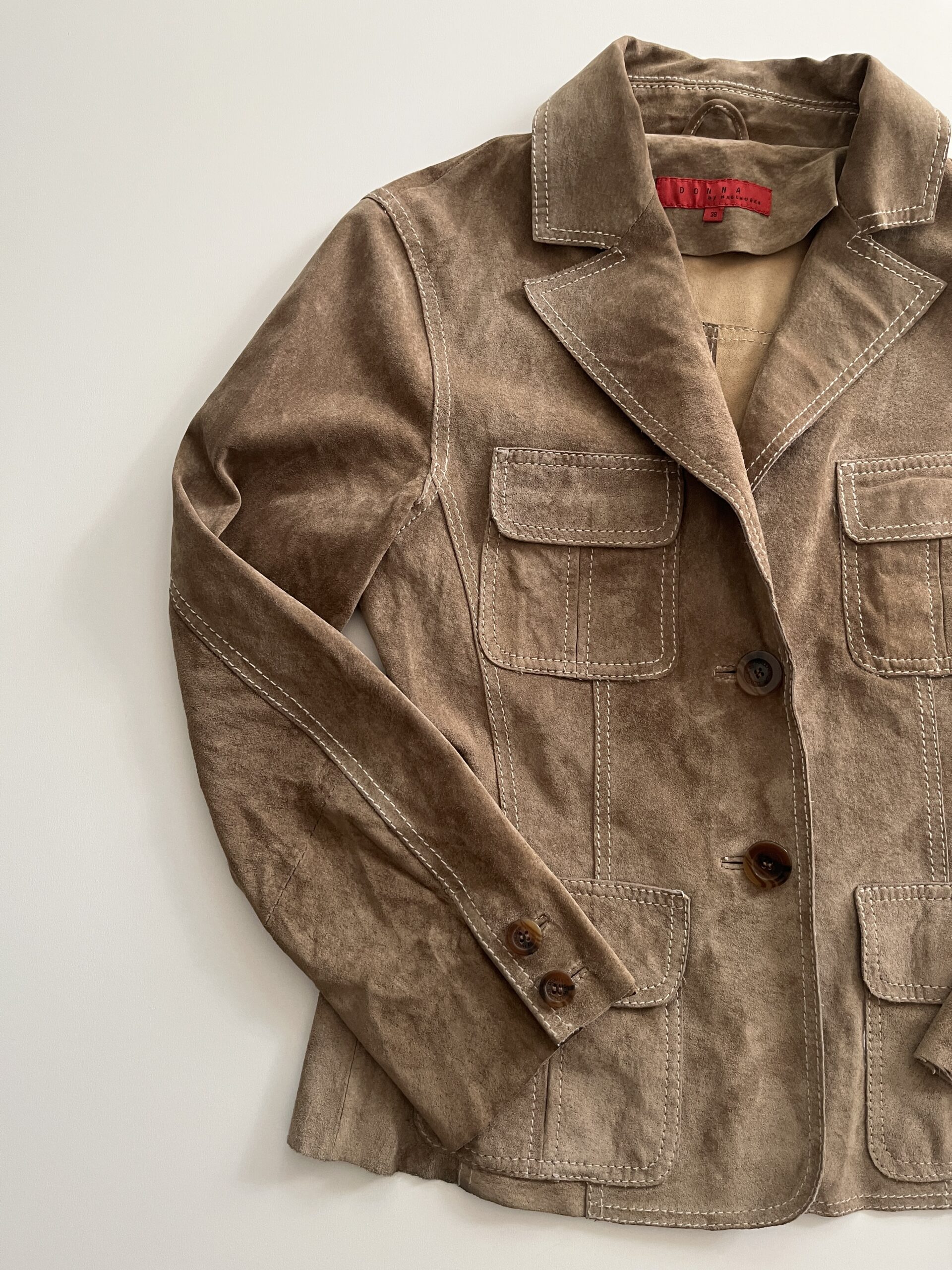 Vintage Suede Utility Jacket - Image 3