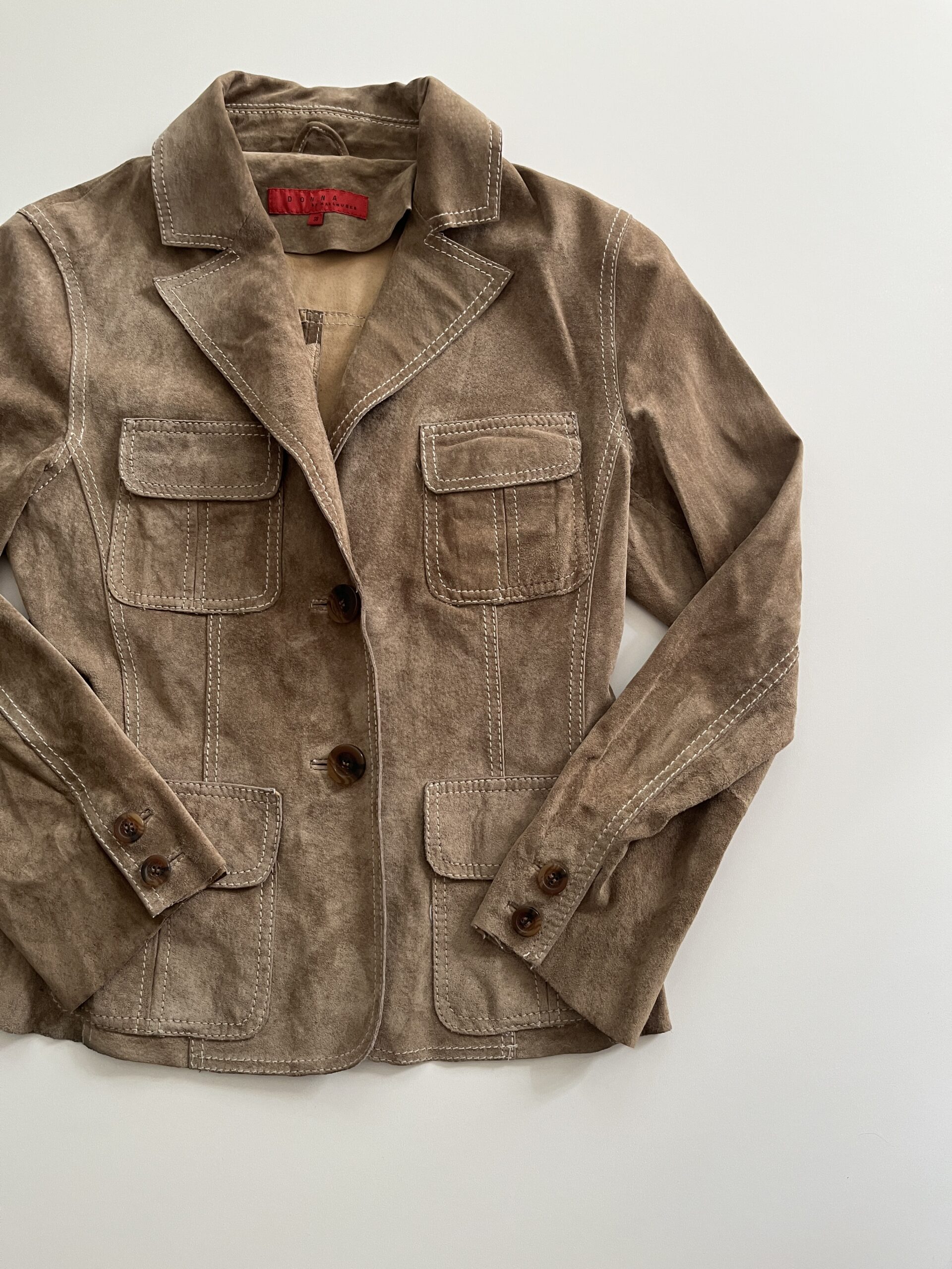 Vintage Suede Utility Jacket - Image 4