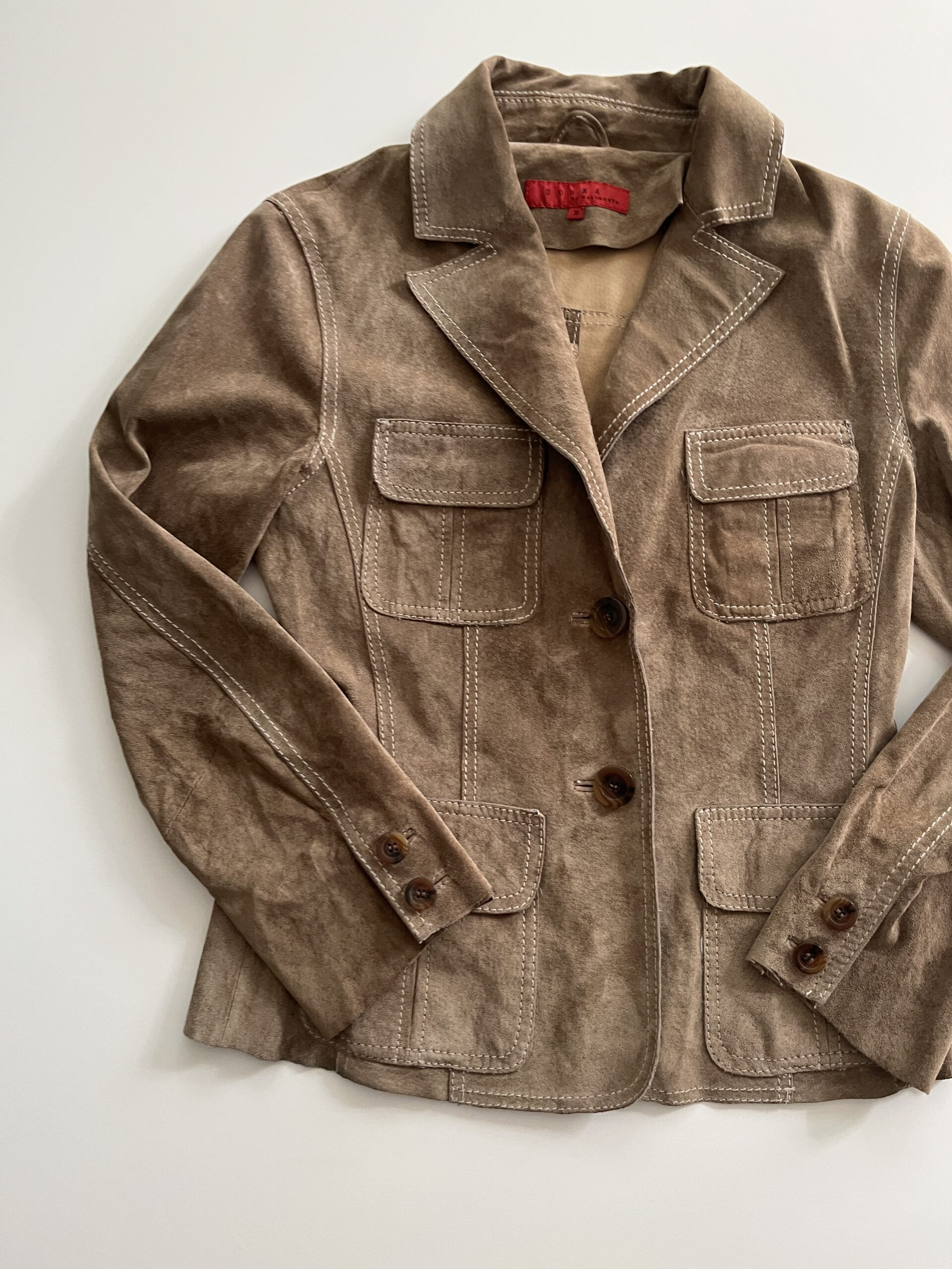 Vintage Suede Utility Jacket - Image 2